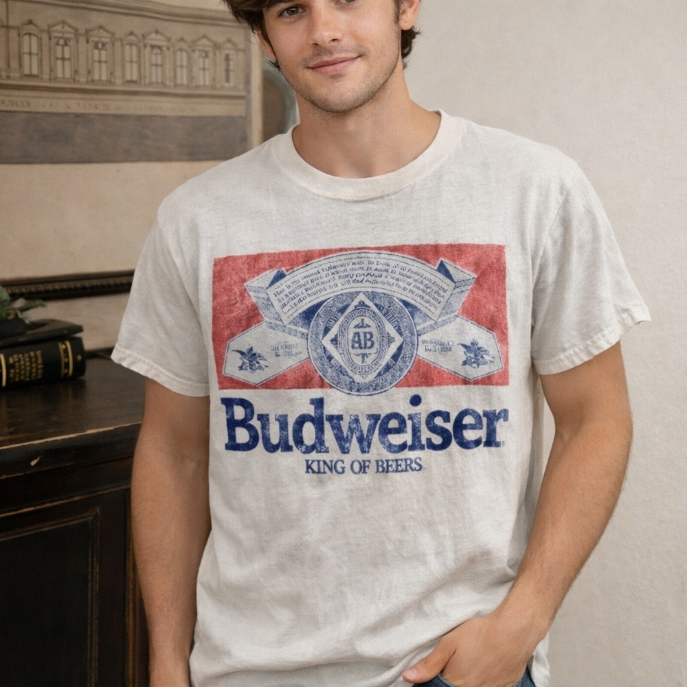 Mens Beer City Budweiser T szS